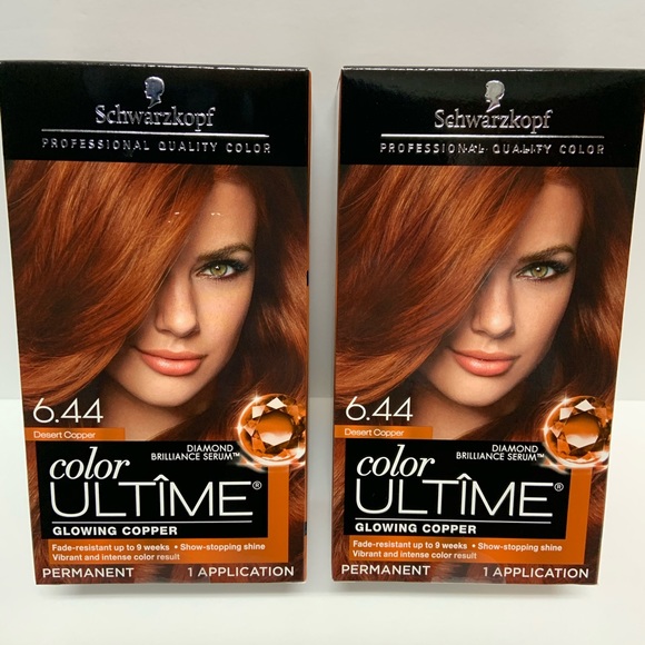 2 New Schwarzkopf Hair Color 6.44 Desert Copper - Picture 1 of 6